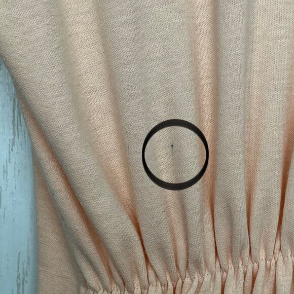 Vintage 80s Forenza Sport Pink 3/4 Sleeve Fitted Crew Neck Pockets Pin Up Dress - Picture 4 of 16